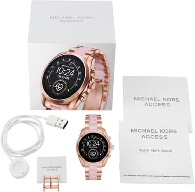 Michael Kors Access Bradshaw 2 älykello 44 mm (ruusukulta/pinkki)