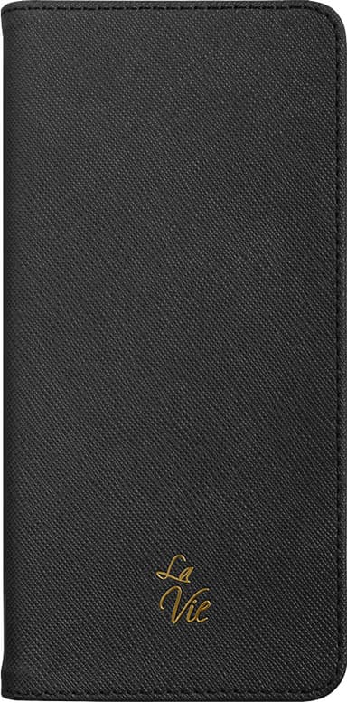La Vie Fashion Folio Samsung Galaxy S10 suojakotelo (musta)