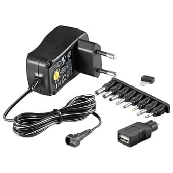 Universaali Virta-adapteri 3-12V - max. 3,6 W ja 0,3 A