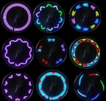 Polkupyörän rengasvalo - Tehokas 30 LED tehosteella