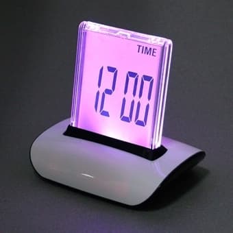 Digitaalinen Herätyskello - 7 värin LCD