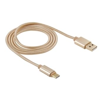 Usb-kaapeli nylonkangasta USB C 3.1 - USB 2.0