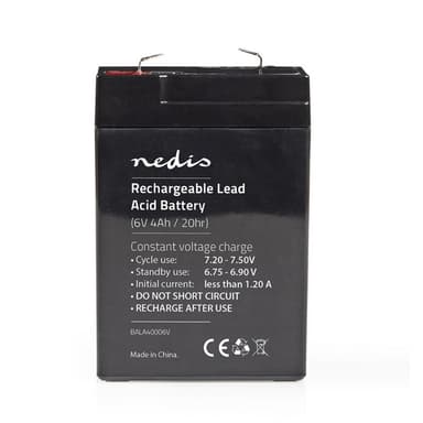Nedis Nedis Ladattava Lyijyhappoakku 6V 4500mAh