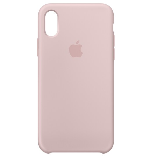 iPhone X silikonikuori (vaalea pinkki)