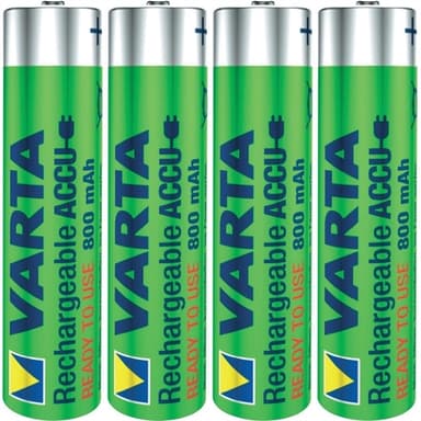 VARTA Ladattava akku AAA Micro 4er 800mAh (purkautumisenesto)