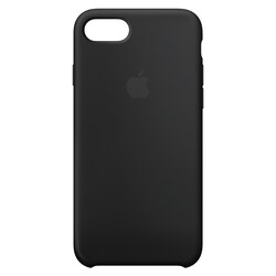 iPhone 8 silikonikuori (musta)