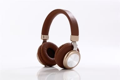 Langaton on ear headset - Ruskea
