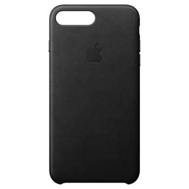 iPhone 8 Plus nahkakuori (musta)