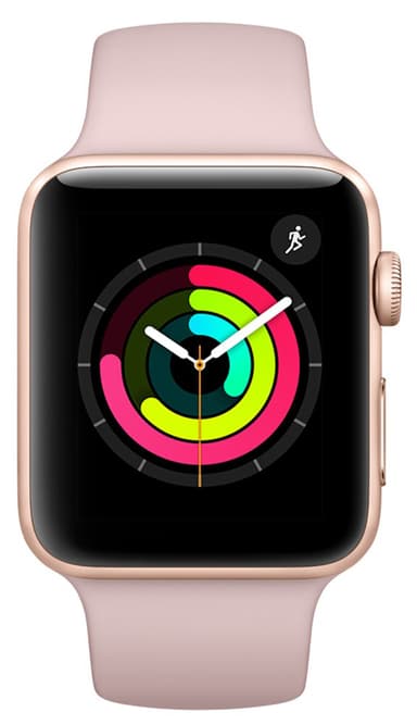 Apple Watch Series 3 38 mm (pinkki sporttiranneke)
