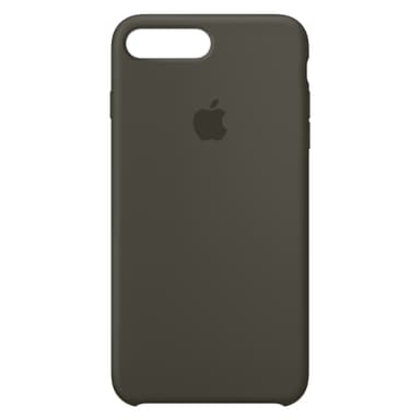 iPhone 8 Plus silikonikuori (tumma oliivinvihreä)