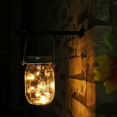 LED Aurinkokennolamppu Lasipurkki