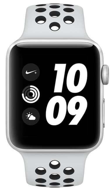 Apple Watch Series3 Nike+ 38 mm (platina/musta ranneke)