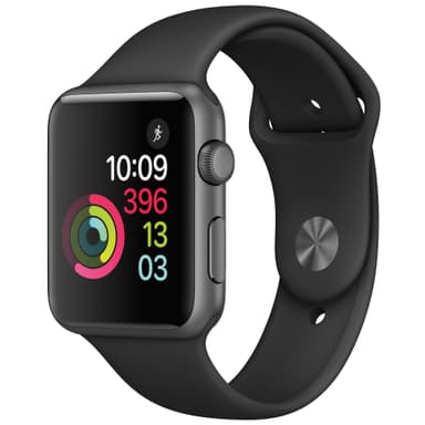Apple Watch Series 1 42 mm (harmaa/musta)