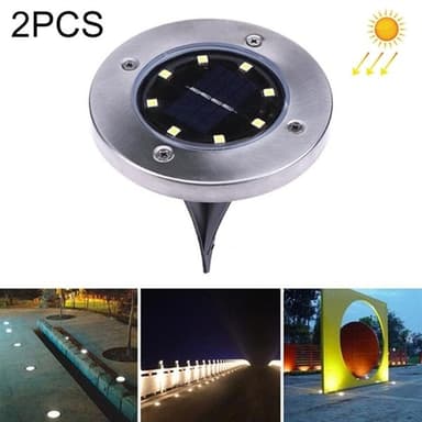 LED-valaisin Aurinkokenno Terassille & Puutarhaan 2-pakkaus