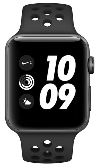 Apple Watch Series3 Nike+ 42 mm (harmaa/musta ranneke)