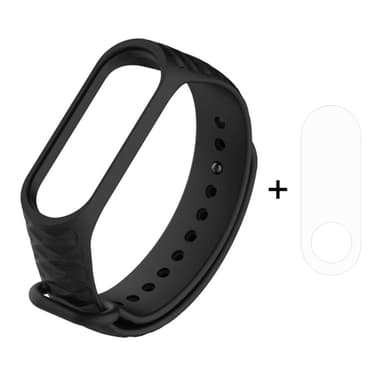 2 in 1 Silikoniranneke + Näytönsuoja Xiaomi Mi Band 3