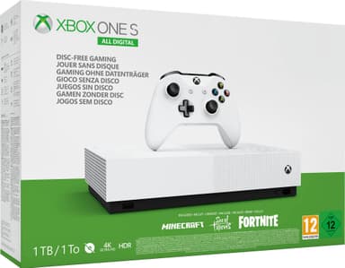 Xbox One S 1 TB All-Digital edition (valkoinen)