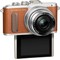 Olympus PEN E-PL8 CSC kamera +14-42 mm objektiivi Pancake Kit (ruskea)