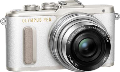 Olympus PEN E-PL8 CSC kamera +14-42 mm objektiivi Pancake Kit (valk.)