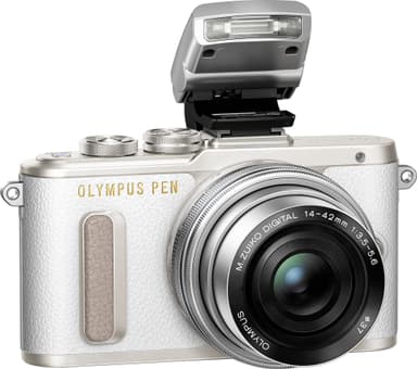 Olympus PEN E-PL8 CSC kamera +14-42 mm objektiivi Pancake Kit (valk.)