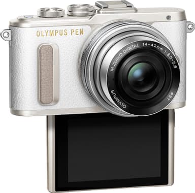 Olympus PEN E-PL8 CSC kamera +14-42 mm objektiivi Pancake Kit (valk.)