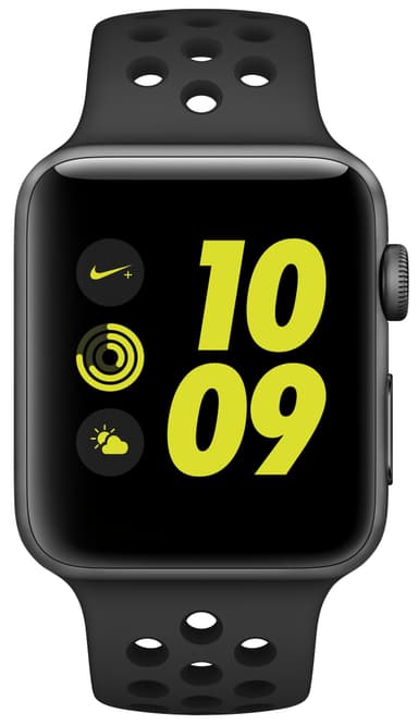 Apple Watch Series 2 Nike+ 42 mm (harmaa/musta ranneke)