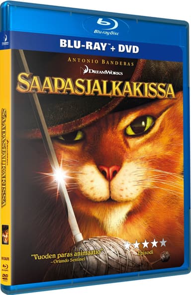 Saapasjalkakissa (Blu-ray + DVD)