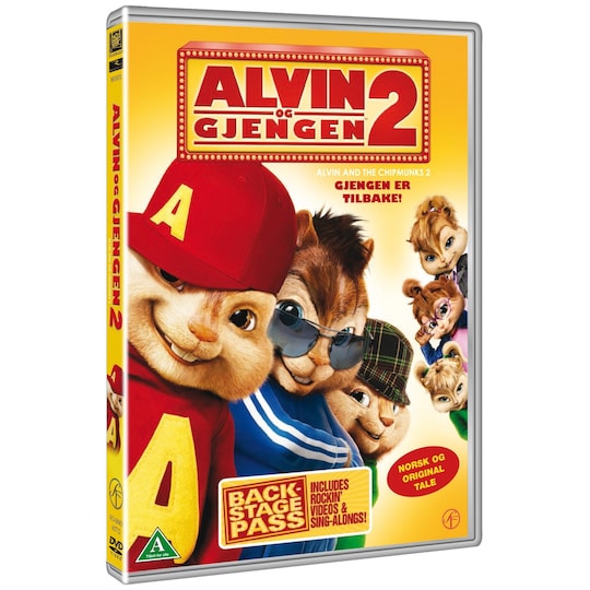 Alvin ja pikkuoravat 2 (DVD)