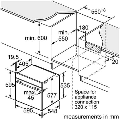Bosch erillisuuni HBG673CS1S