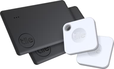 Yhdistelmäpakkaus: Tile Mate + Tile Slim 4 kpl (musta/valkoinen)