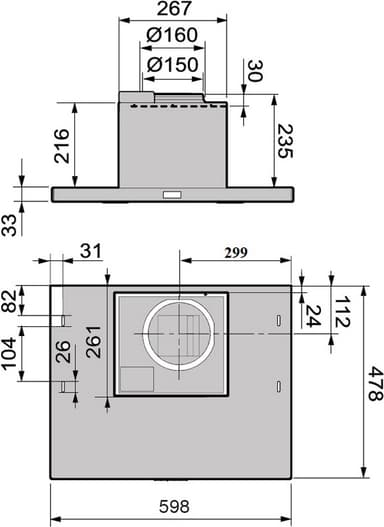 Savo FV-8206-W liesikupu 60 cm valkoinen