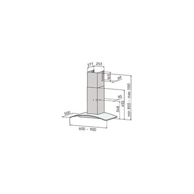 Savo C-6806-S liesituuletin 60 cm teräs/lasi