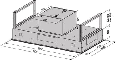 Savo R-9709-W3 liesituuletin 90 cm valkoinen