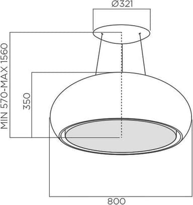 Savo Seashell liesituuletin 89026 (mattavalkoinen)