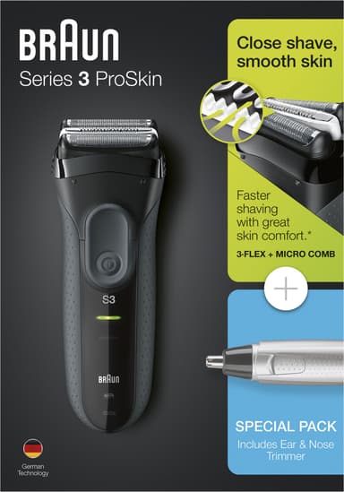 Braun Series 3 ProSkin 3000VS parranajokone BRA3000EN