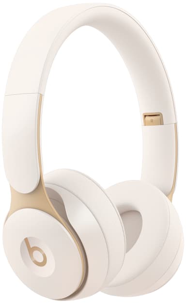 Beats Solo Pro langattomat on-ear kuulokkeet (Ivory)