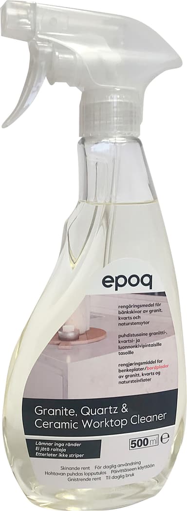Epoq graniitti- ja kvartsitasojen puhdistusaine