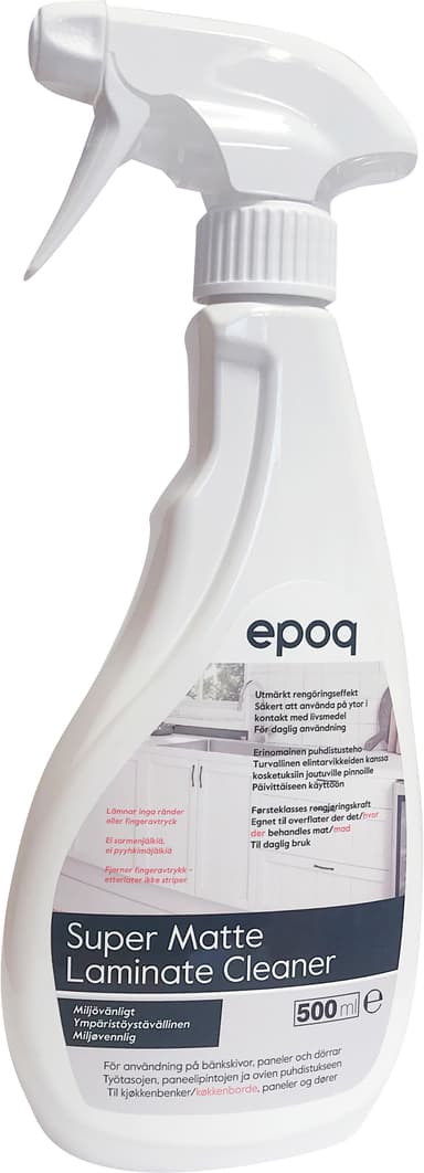 Epoq mattapintaisten laminaattitasojen puhdistusaine