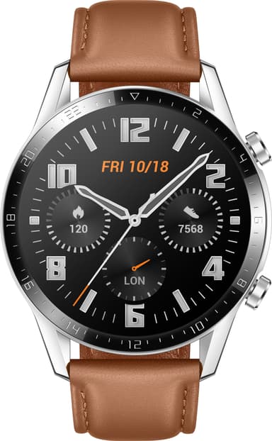 Huawei Watch GT2 älykello 46 mm (hopea)