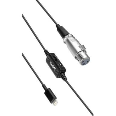 BOYA Mikrofonisovitin XLR - Lightning BY-BCA7 Naaras-Uros