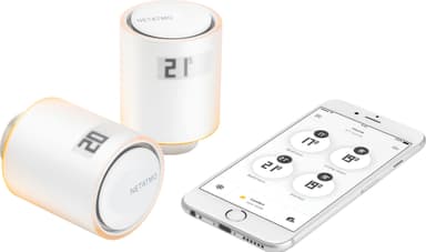 Netatmo älykkäät patteritermostaatit – aloituspakkaus kaukolämmityks.