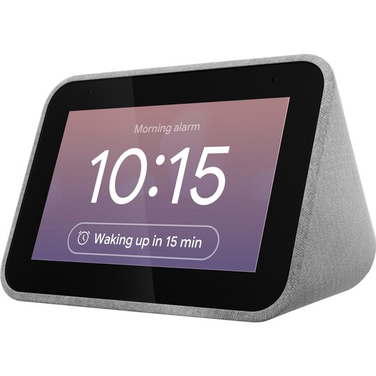 Lenovo Smart Clock Google Assistant virtuaaliavustajalla (harmaa)
