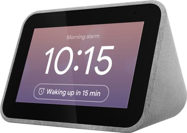 Lenovo Smart Clock Google Assistant virtuaaliavustajalla (harmaa)