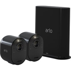 Arlo Ultra 4K langaton turvakamerajärjestelmä 2 kameralla (musta)