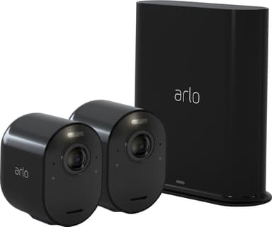 Arlo Ultra 4K langaton turvakamerajärjestelmä 2 kameralla (musta)