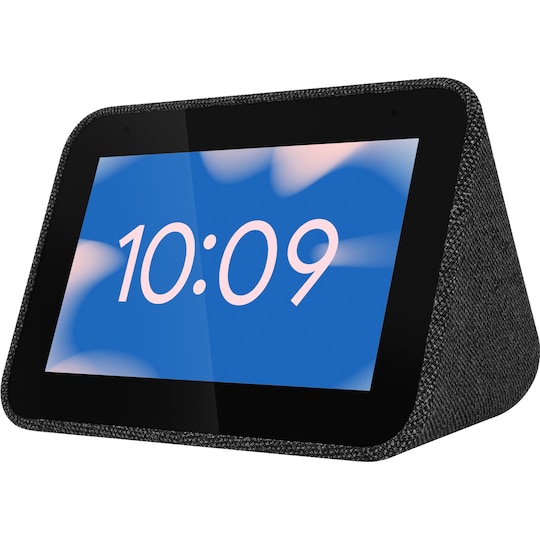 Lenovo Smart Clock Google Assistant virtuaaliavustajalla (musta)