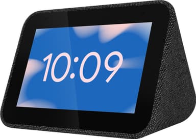 Lenovo Smart Clock Google Assistant virtuaaliavustajalla (musta)