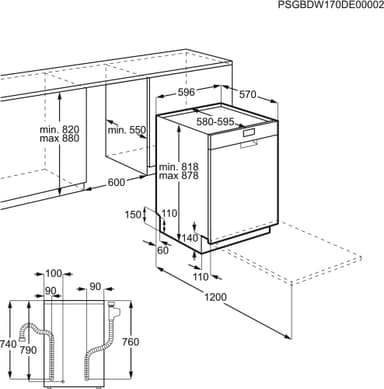 Electrolux astianpesukone CSF5200LOW (valkoinen)