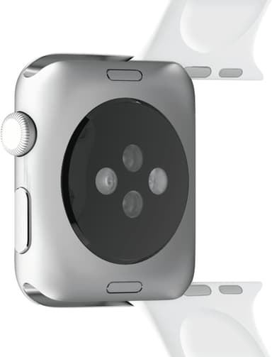 Puro Icon Apple Watch silikoninen urheiluranneke 38/40/41 mm (valk.)