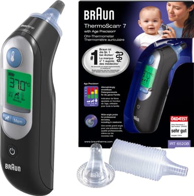 Braun ThermoScan 7 Age Precision korvakuumemittari IRT6520BWE (musta)
